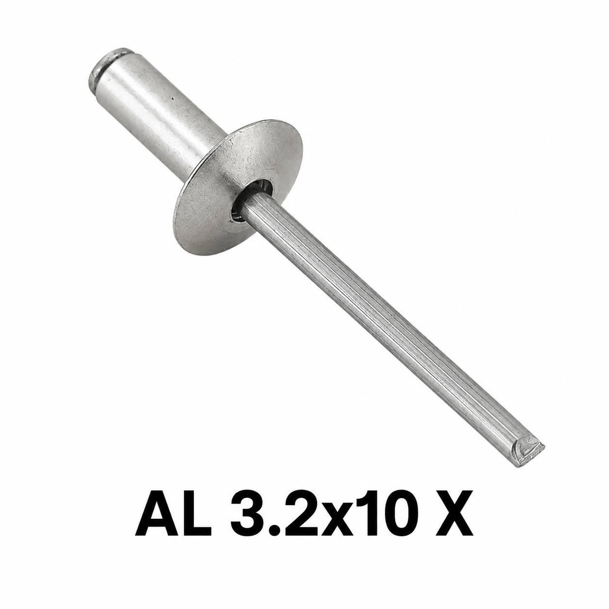 Попнит алуминиев 3,2x10мм с широка периферия